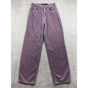 Empyre Womens Tori Corduroy Skate Streetwear Purple Pants 0 Meas: 25x30